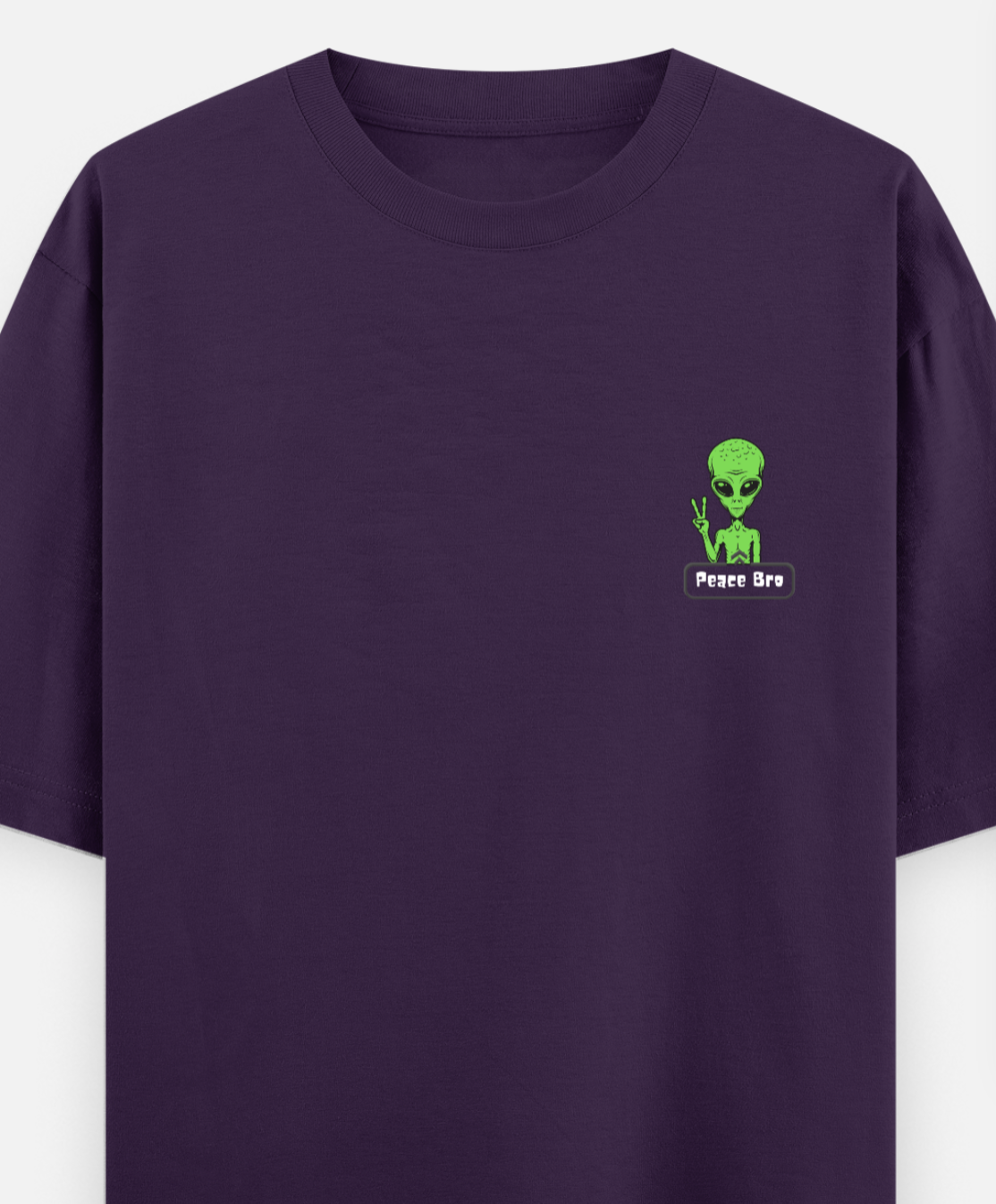 Peace Bro | Front Flex | Standard Oversized Tee | YR-SND-FFD73