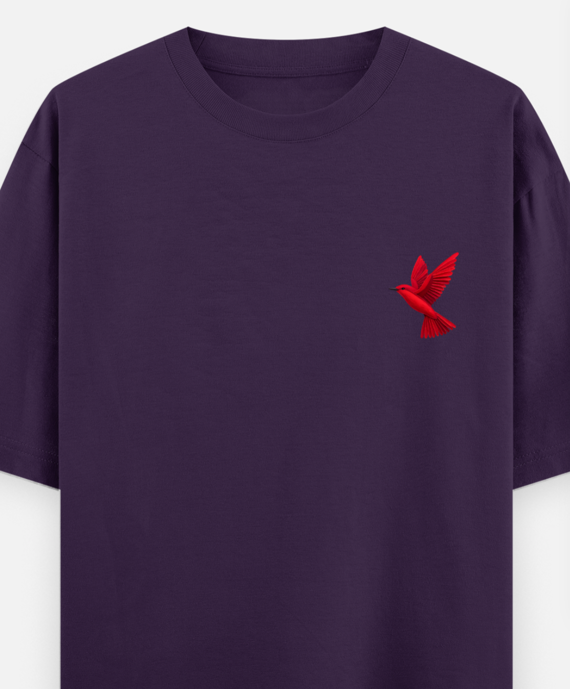 The Red Bird | Front Flex | Standard Oversized Tee | YR-SND-FFD76