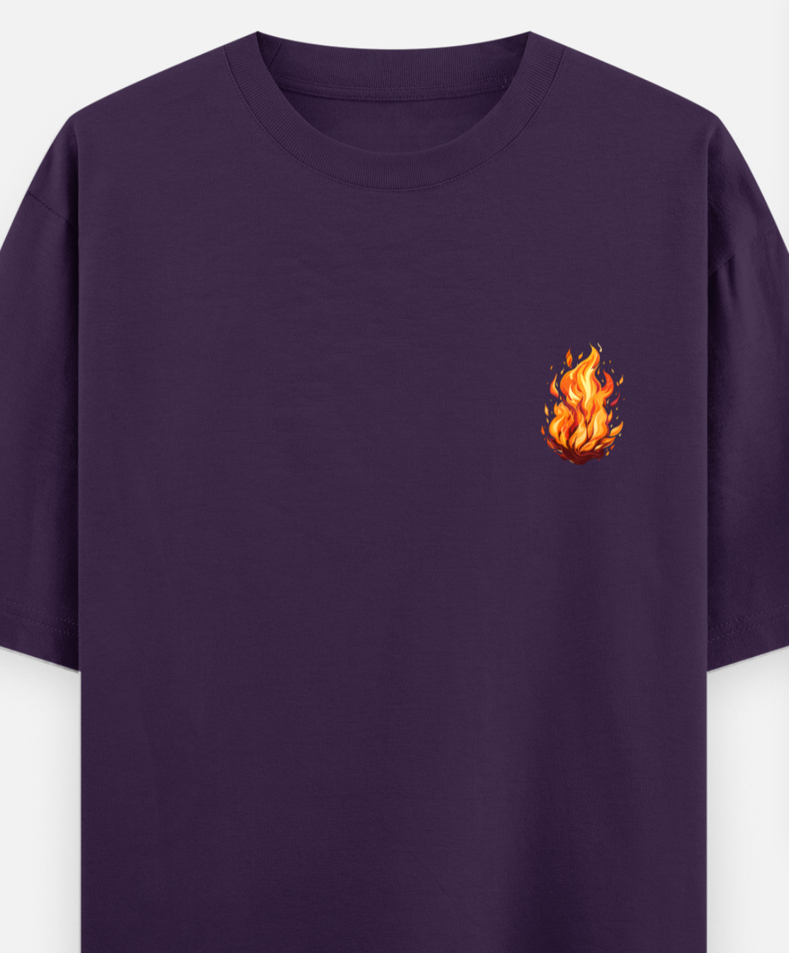 Fire | Front Flex | Standard Oversized Tee | YR-SND-FFD79