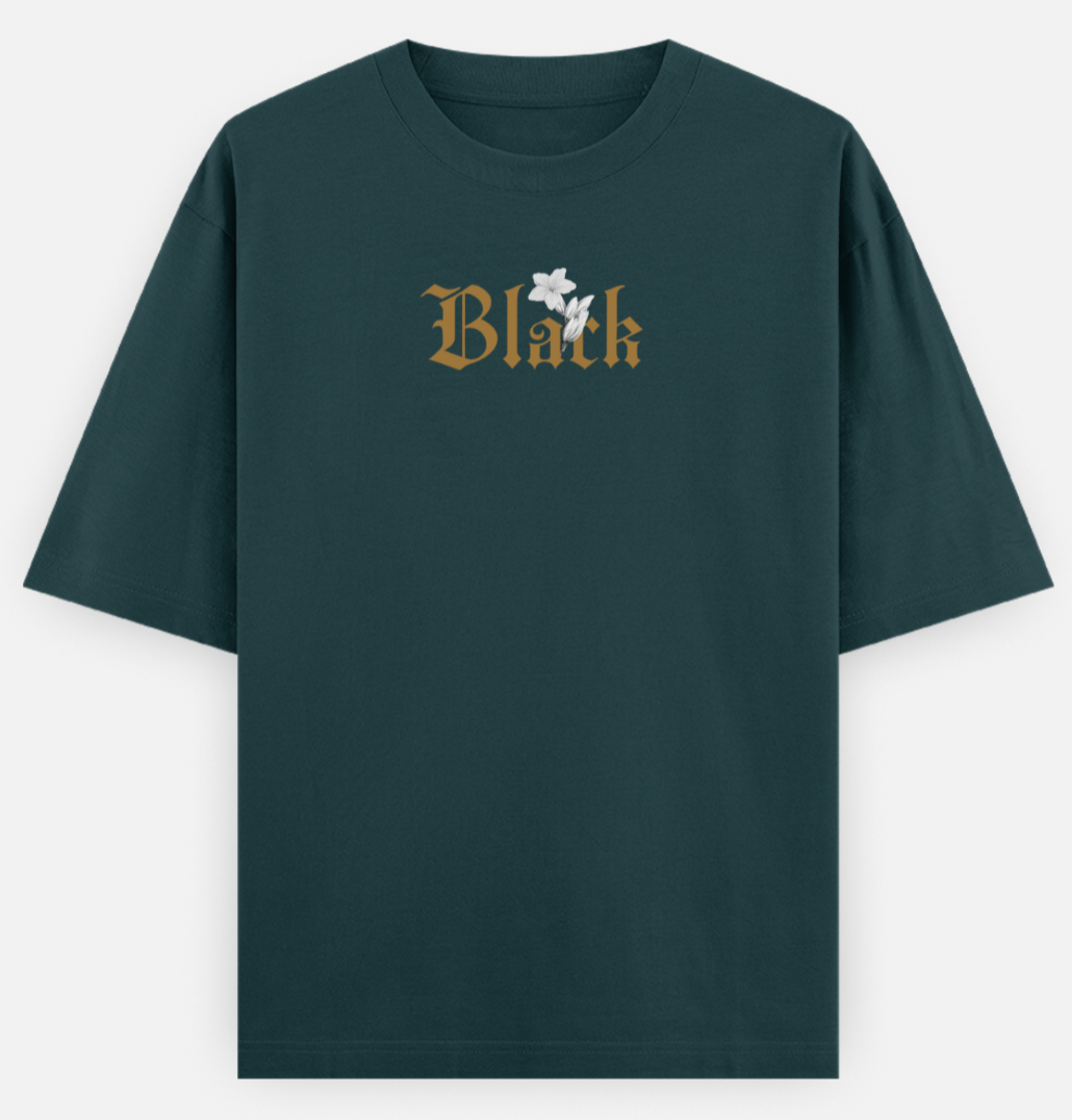 Black | Frontline Flex | Standard Oversized Tee | YR-SND-FFD97