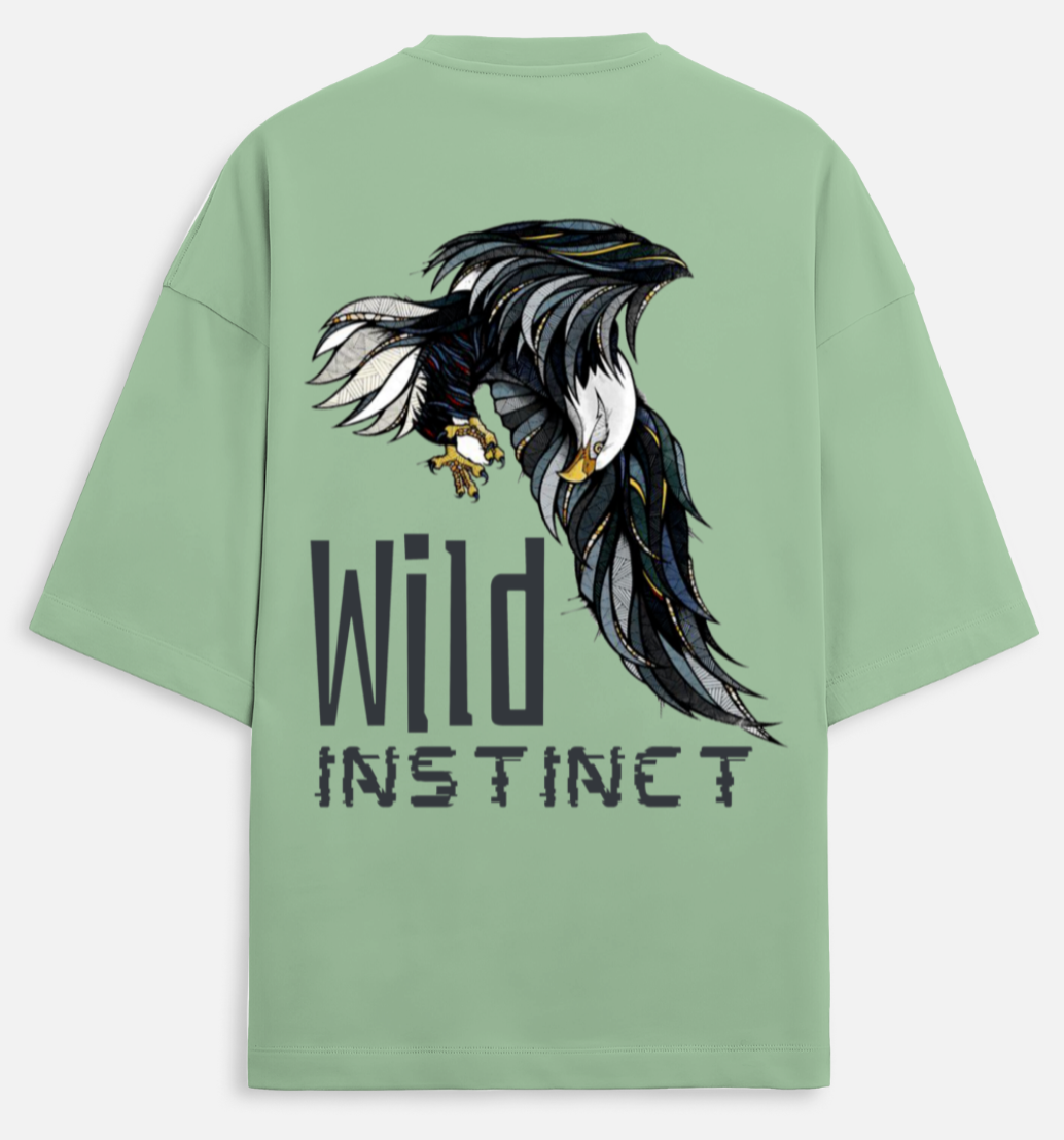 Wild Instinct | Terry Oversized Tee |YR-TRY-D43