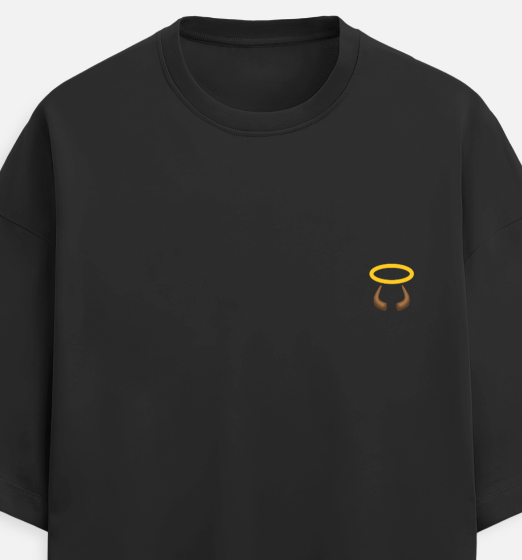 Evil Beginning | Terry Oversized Tee |YR-TRY-D11