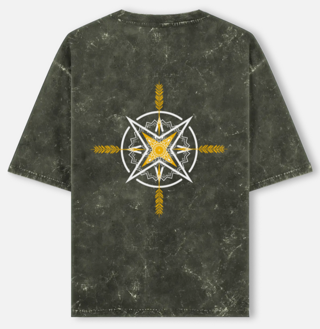 Arrow | Acid Washed Oversized Tee |YR-AW-D24