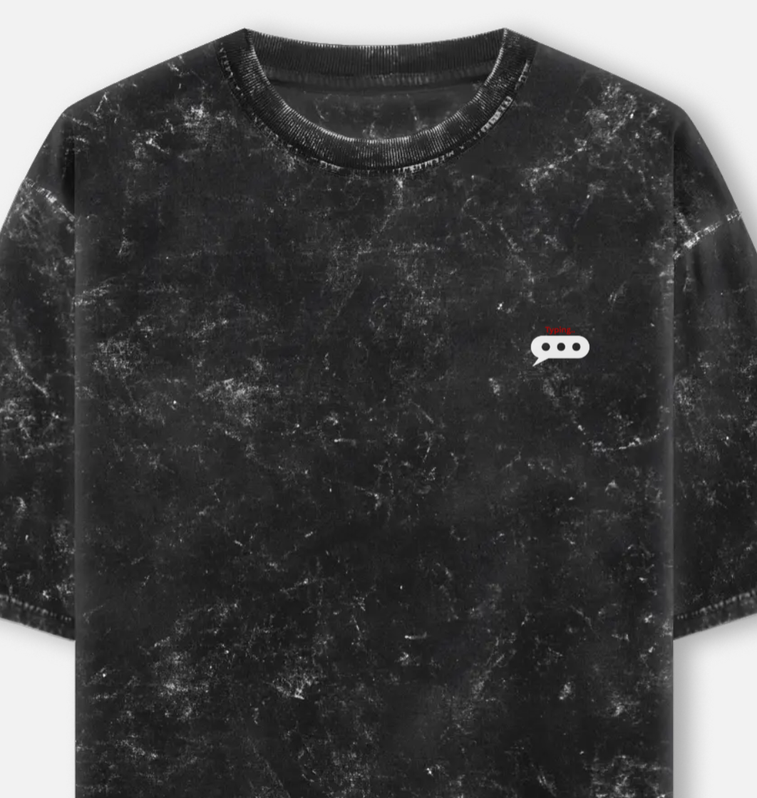 Zero Riz | Acid Washed Oversized Tee |YR-AW-D28