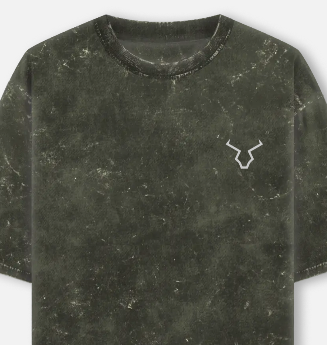 Rage | Acid Washed Oversized Tee |YR-AW-D34