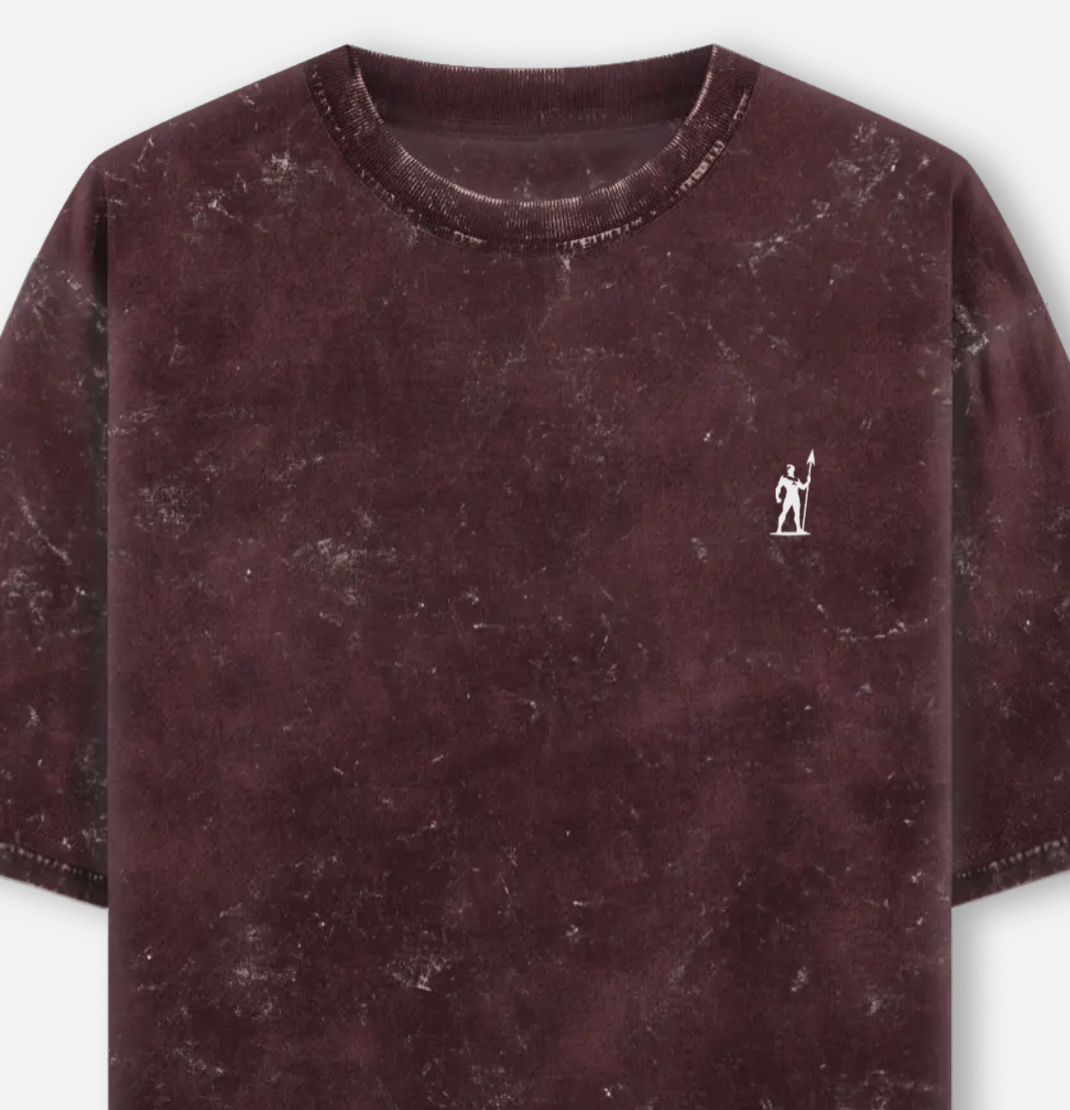 Warrior | Acid Washed Oversized Tee |YR-AW-D47