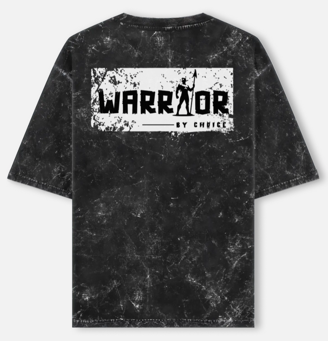 Warrior | Acid Washed Oversized Tee |YR-AW-D47