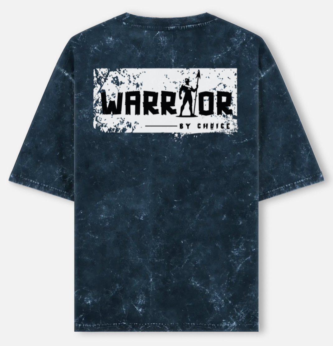 Warrior | Acid Washed Oversized Tee |YR-AW-D47