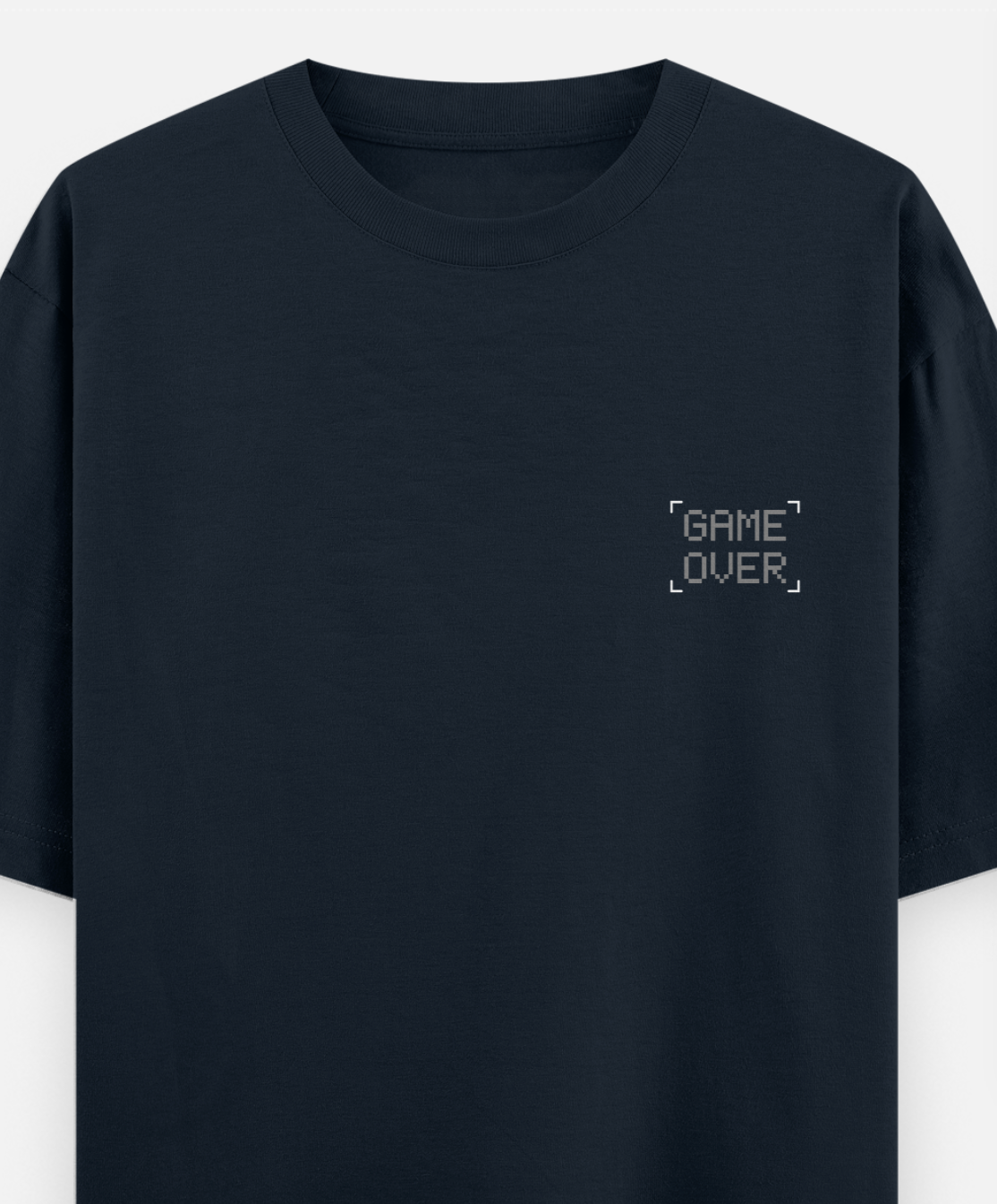 Game Over | Front Flex | Standard Oversized Tee | YR-SND-FFD62