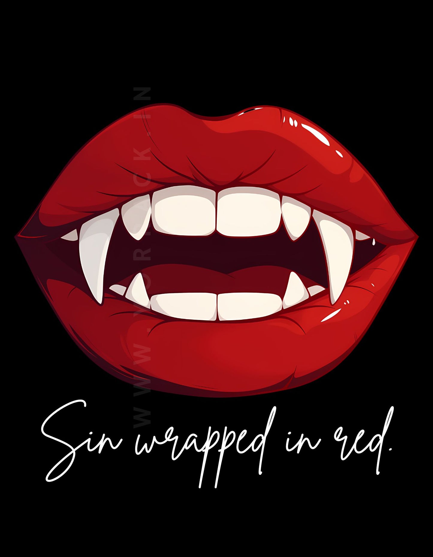 Sin wrapped in red | Front Flex | Standard Oversized Tee | YR-SND-FFD64