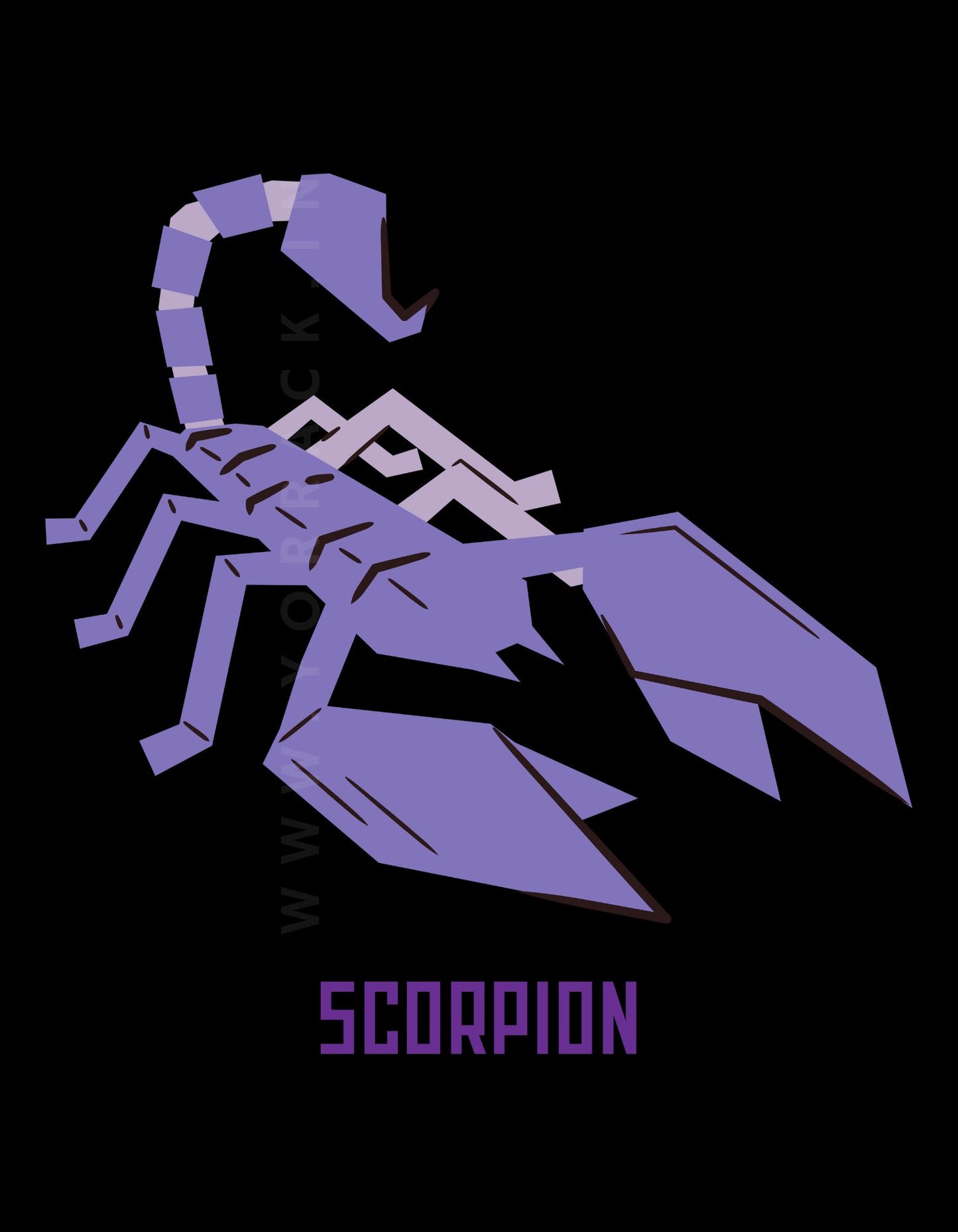 Scorpion | Front Flex | Standard Oversized Tee | YR-SND-FFD66