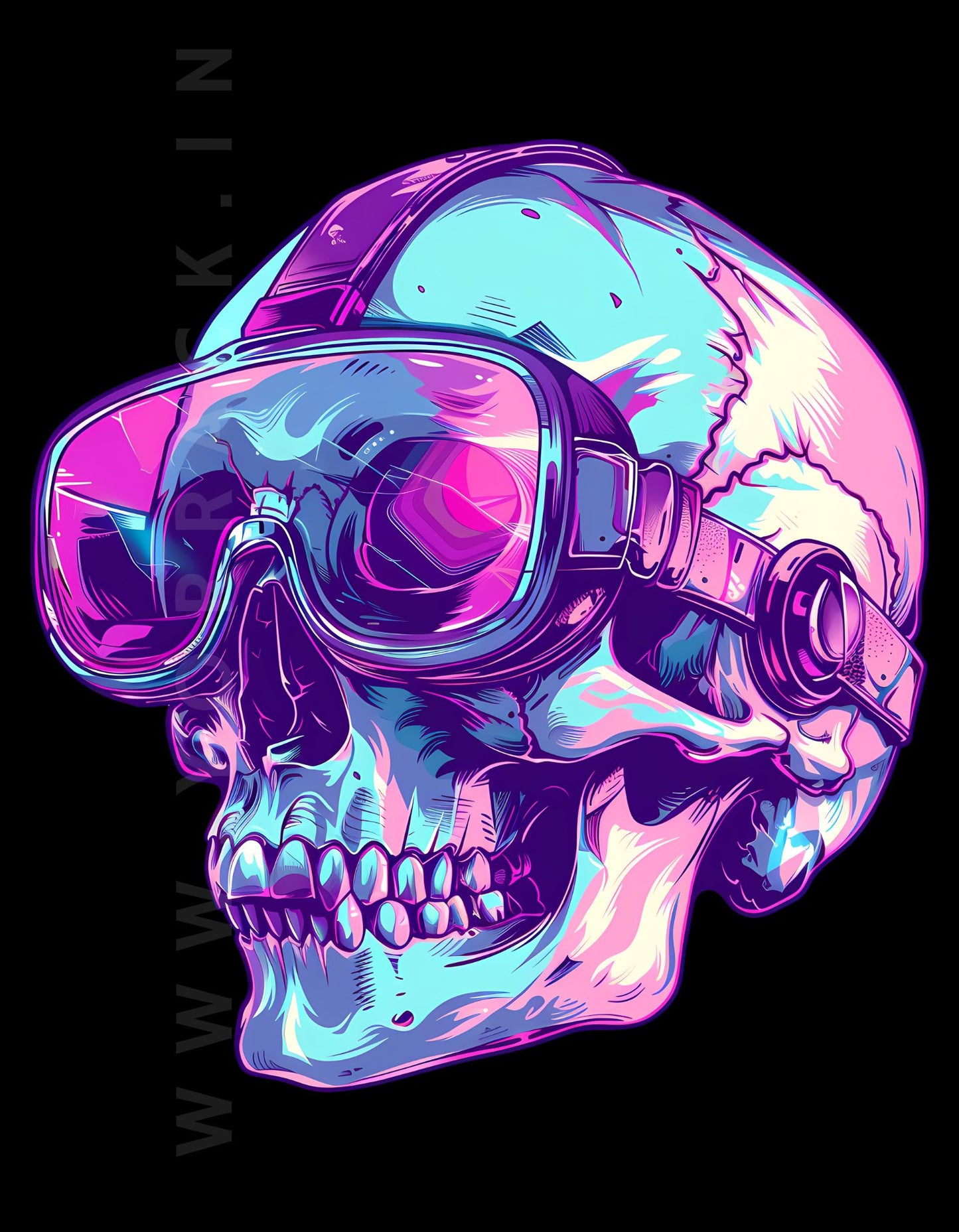 GlitchBone | Front Flex | Standard Oversized Tee | YR-SND-FFD70