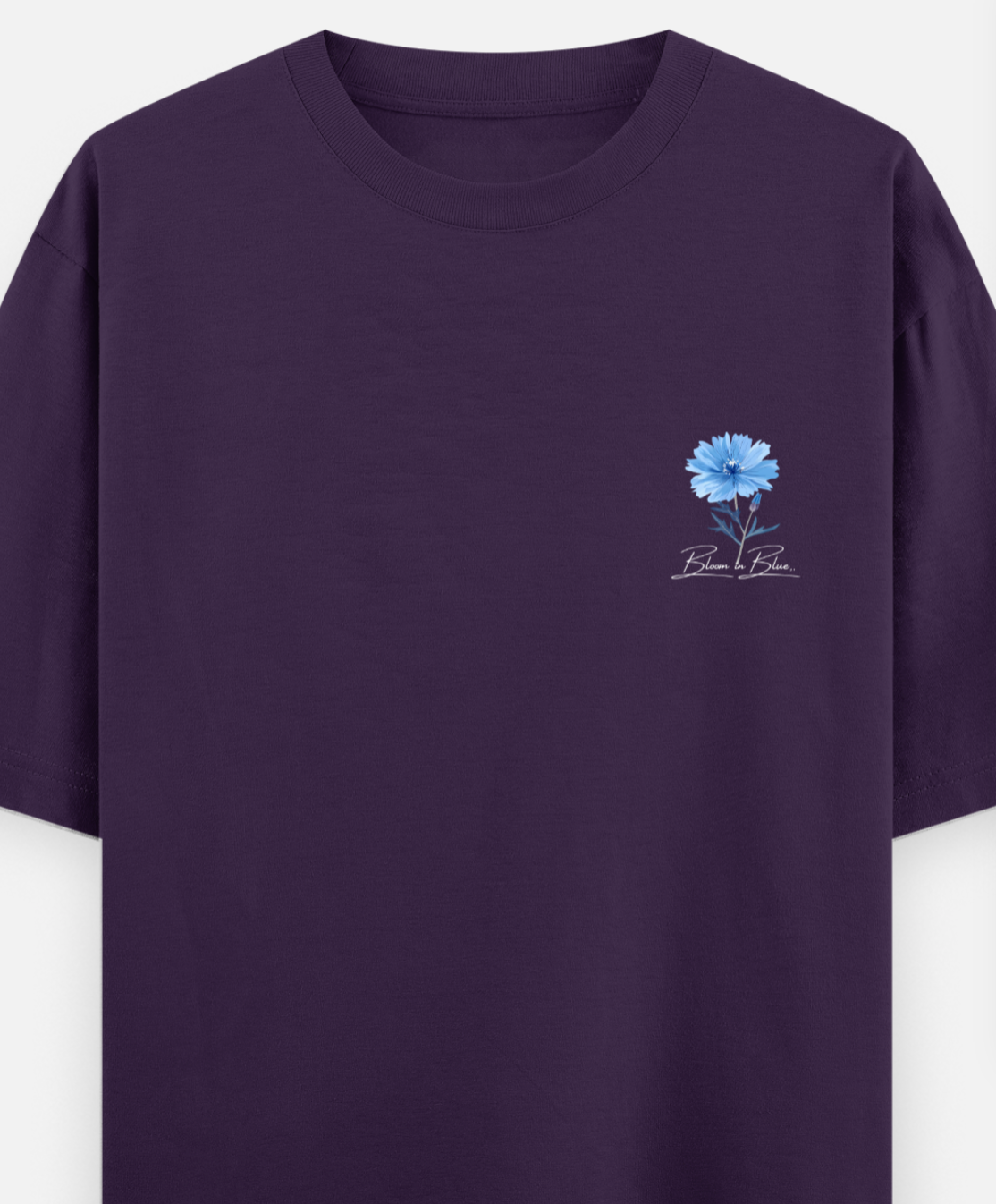 Blue | Front Flex | Standard Oversized Tee | YR-SND-FFD72