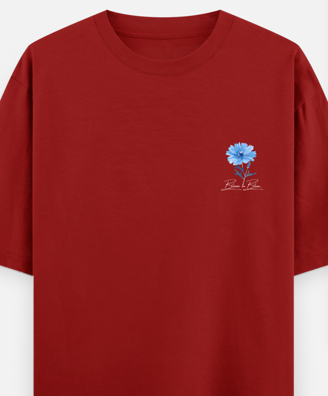 Blue | Front Flex | Standard Oversized Tee | YR-SND-FFD72