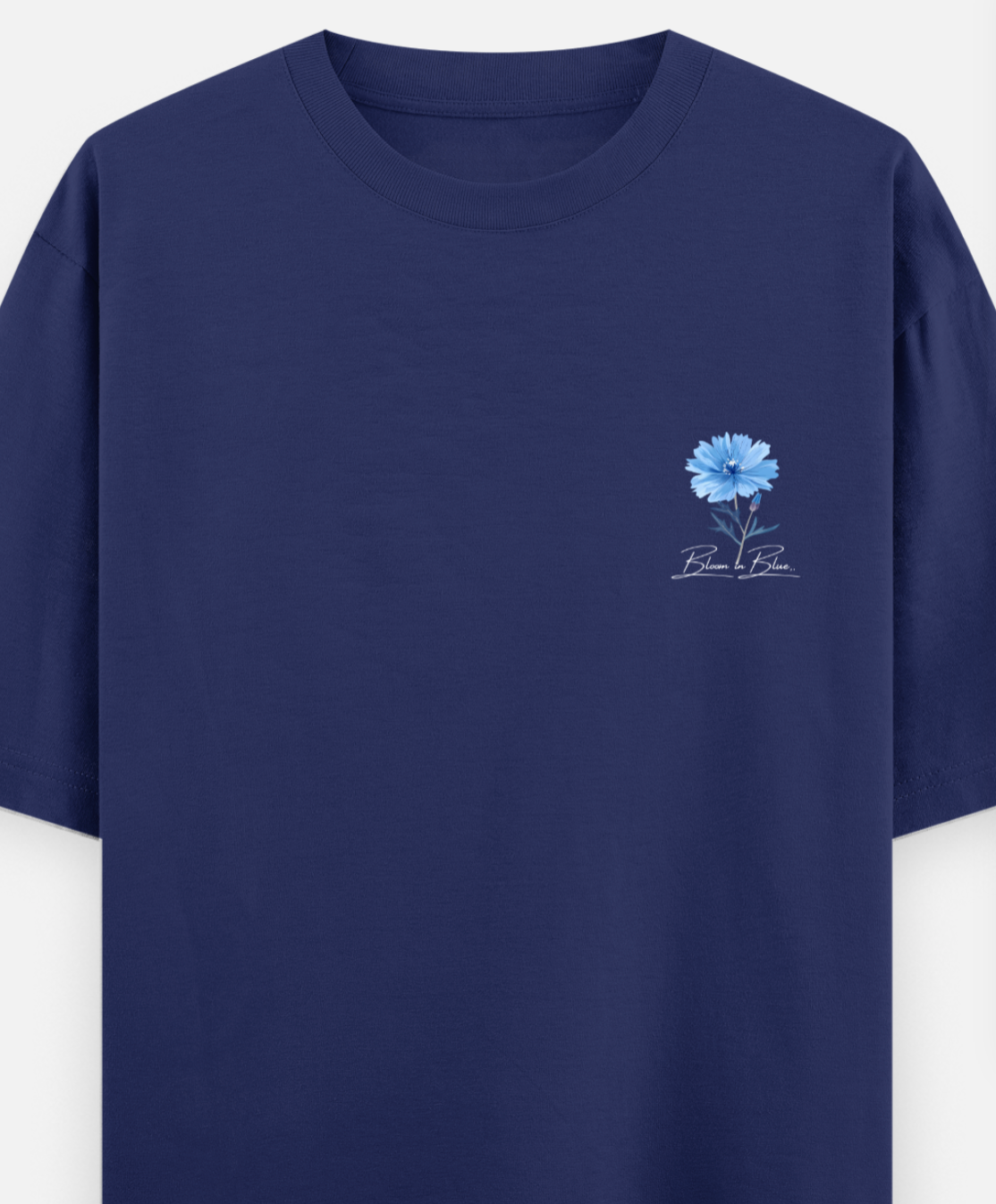 Blue | Front Flex | Standard Oversized Tee | YR-SND-FFD72