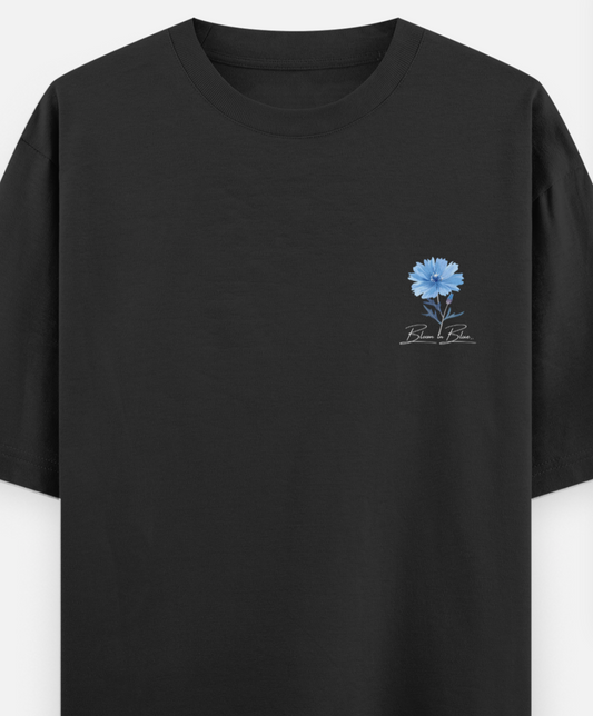 Blue | Front Flex | Standard Oversized Tee | YR-SND-FFD72