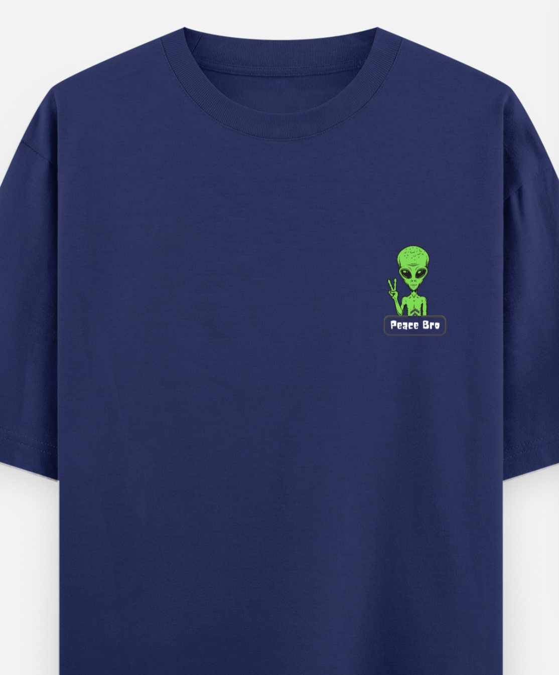 Peace Bro | Front Flex | Standard Oversized Tee | YR-SND-FFD73