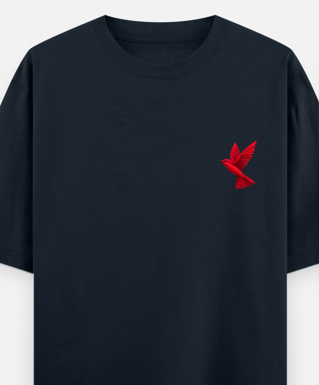 The Red Bird | Front Flex | Standard Oversized Tee | YR-SND-FFD76