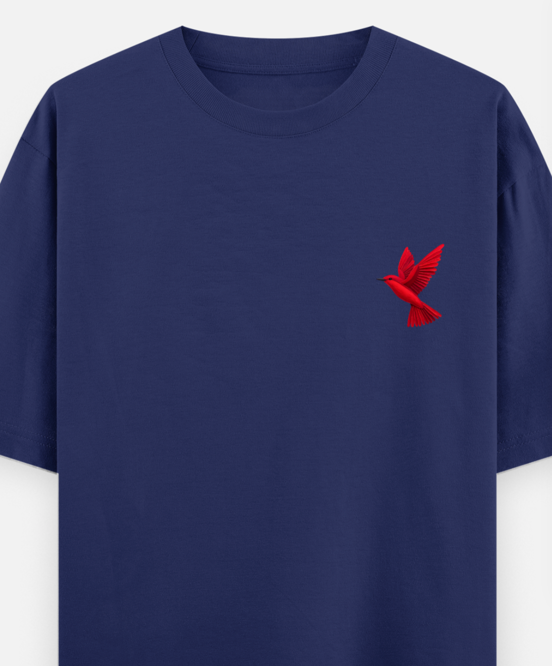 The Red Bird | Front Flex | Standard Oversized Tee | YR-SND-FFD76