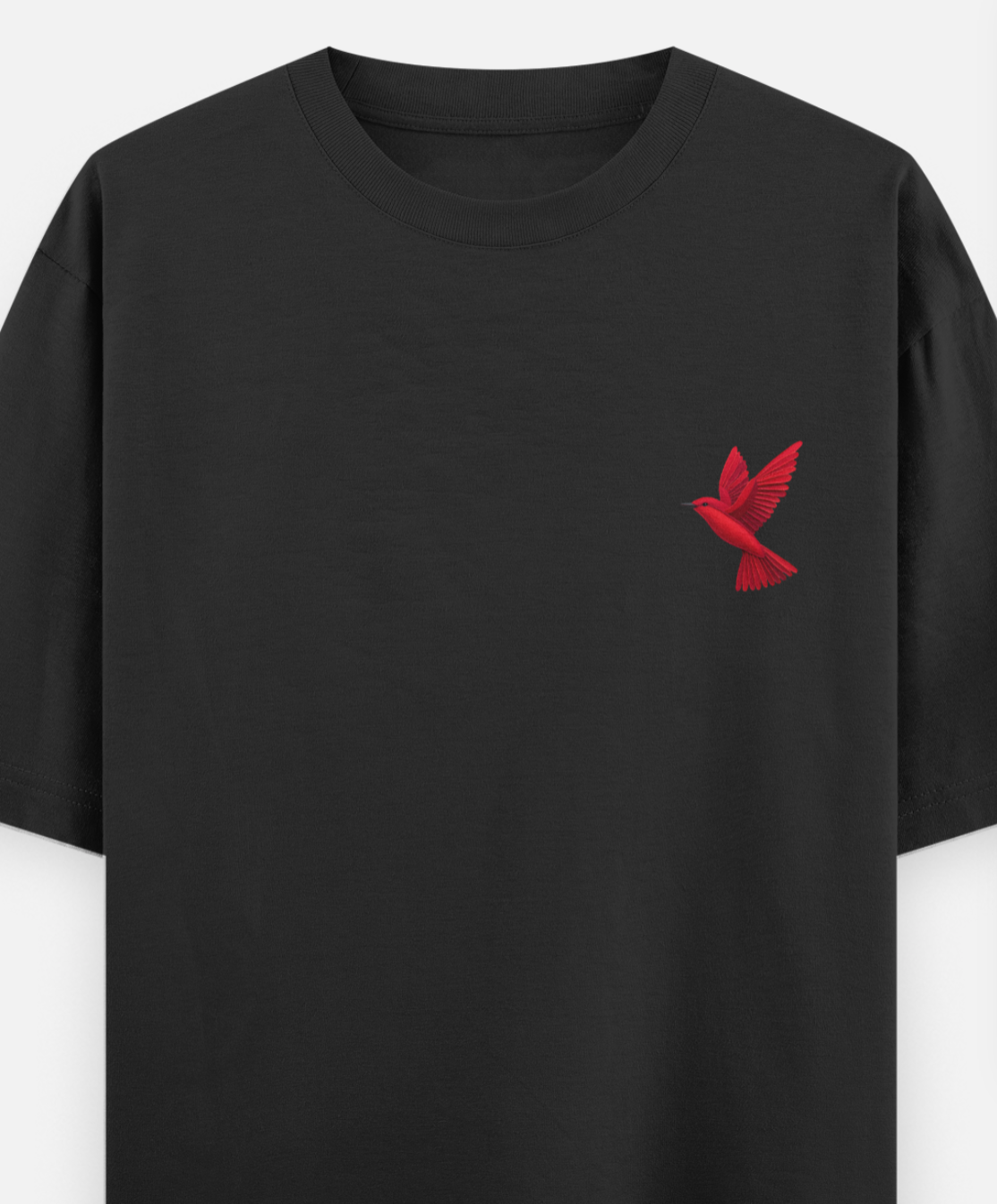 The Red Bird | Front Flex | Standard Oversized Tee | YR-SND-FFD76