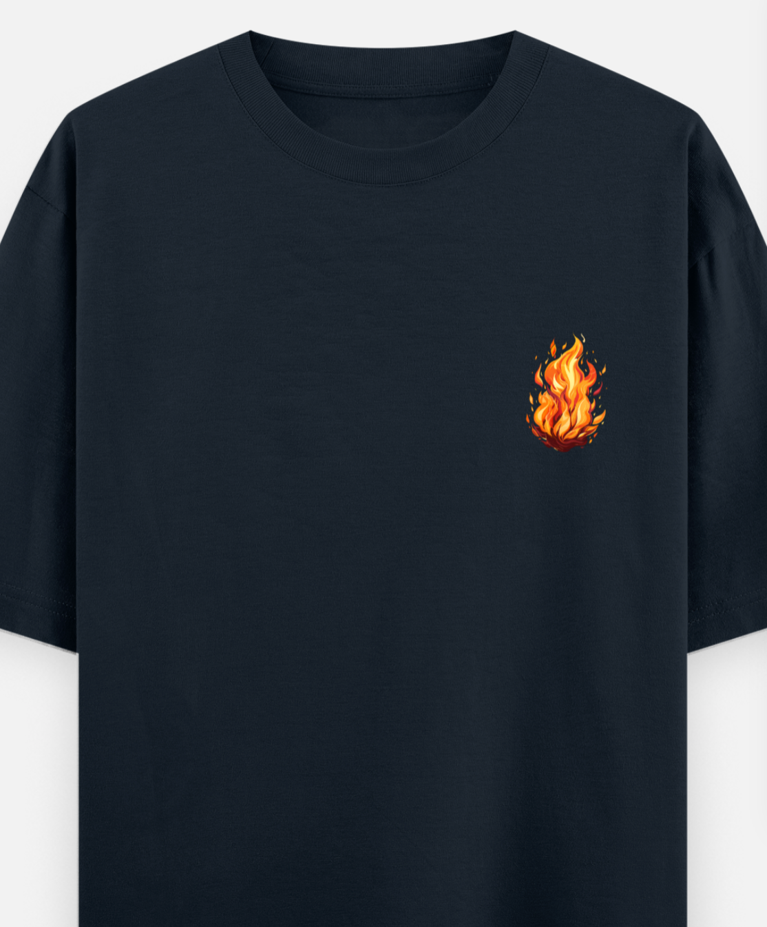Fire | Front Flex | Standard Oversized Tee | YR-SND-FFD79