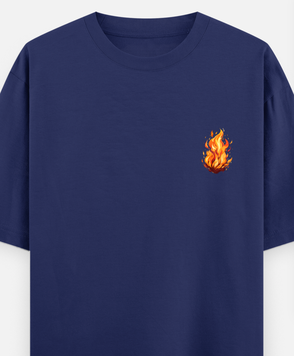 Fire | Front Flex | Standard Oversized Tee | YR-SND-FFD79