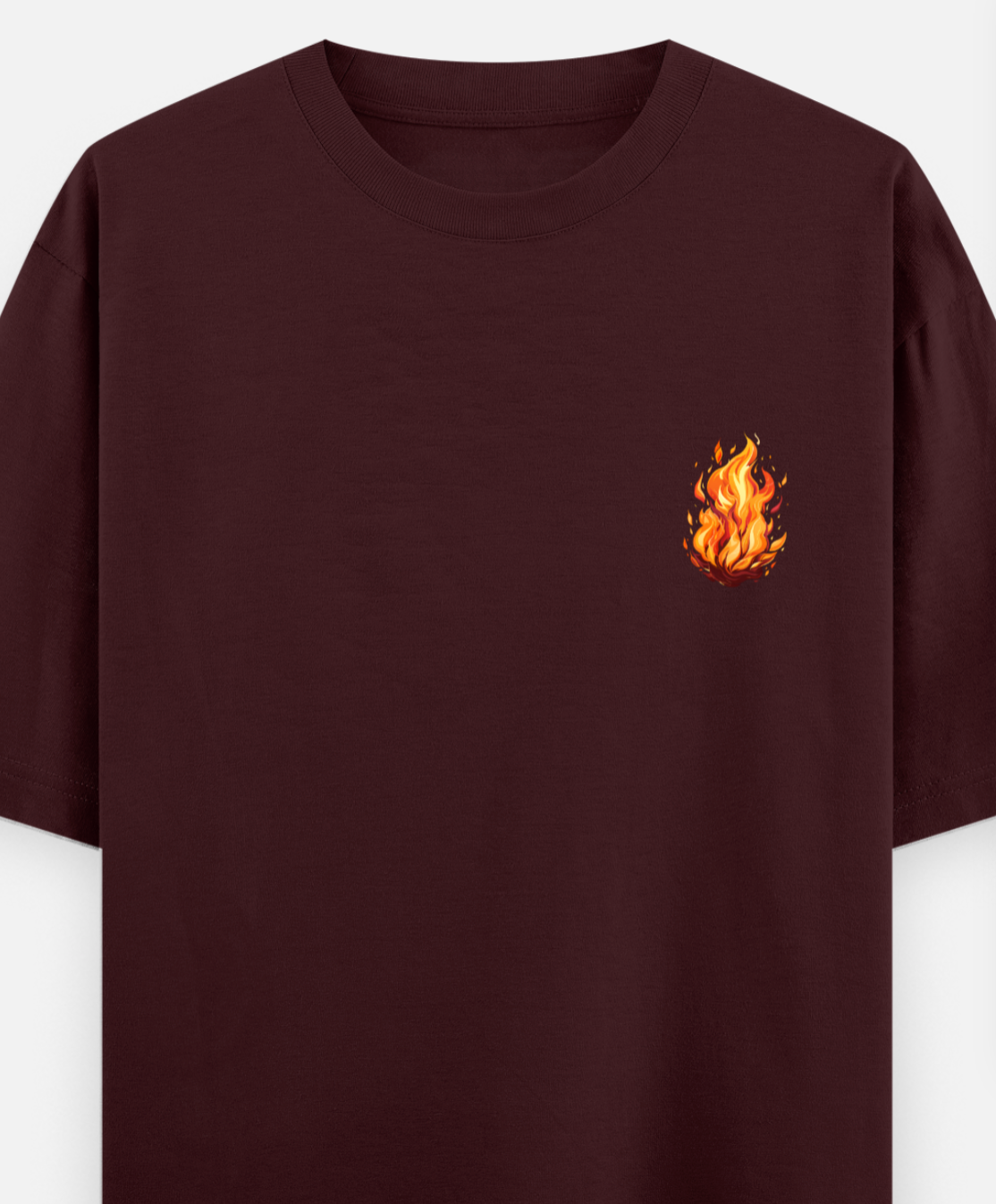 Fire | Front Flex | Standard Oversized Tee | YR-SND-FFD79