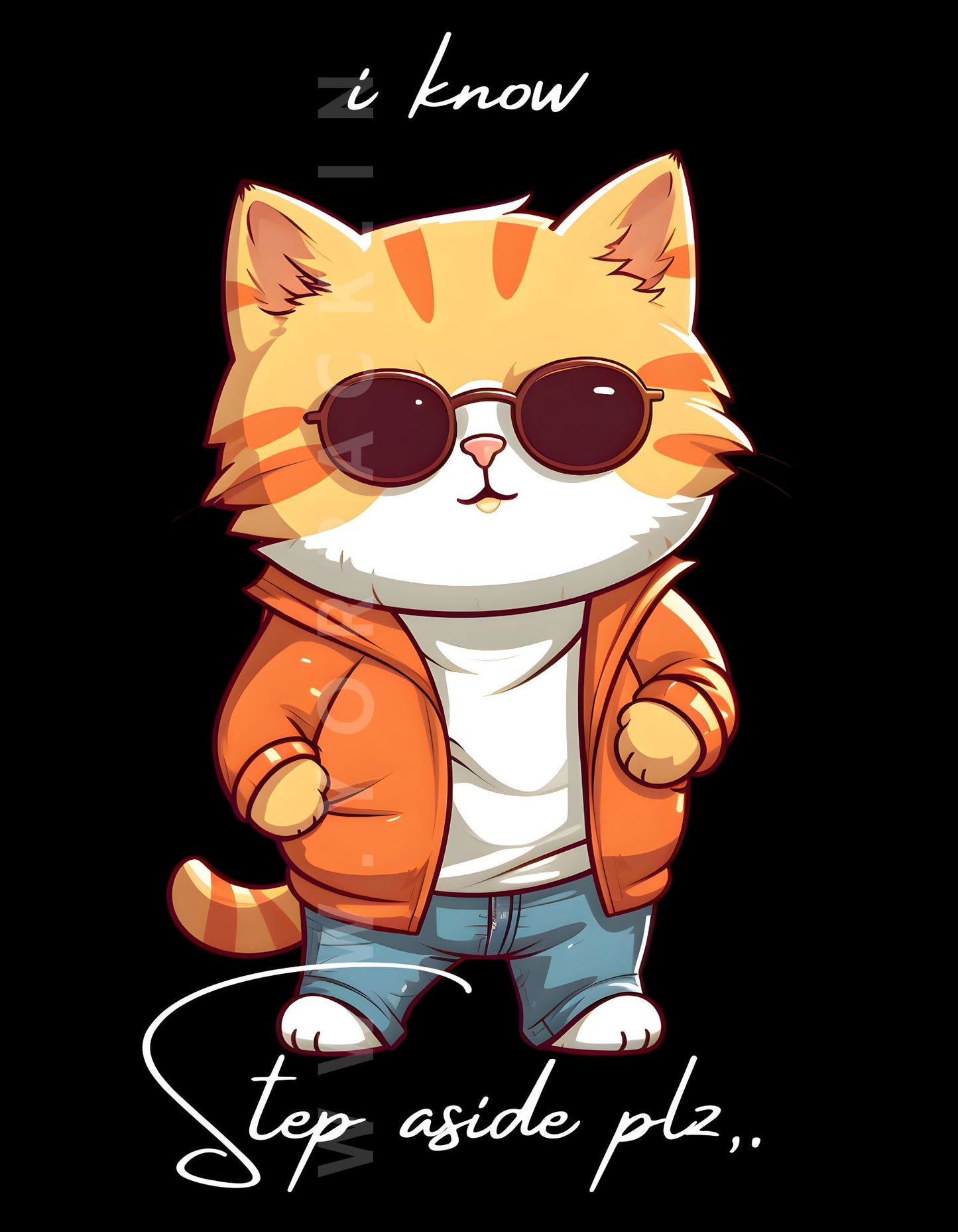 Catitude | Front Flex | Standard Oversized Tee | YR-SND-FFD80