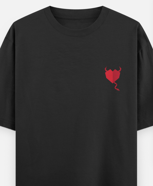 Dark Love | Front Flex | Standard Oversized Tee | YR-SND-FFD81