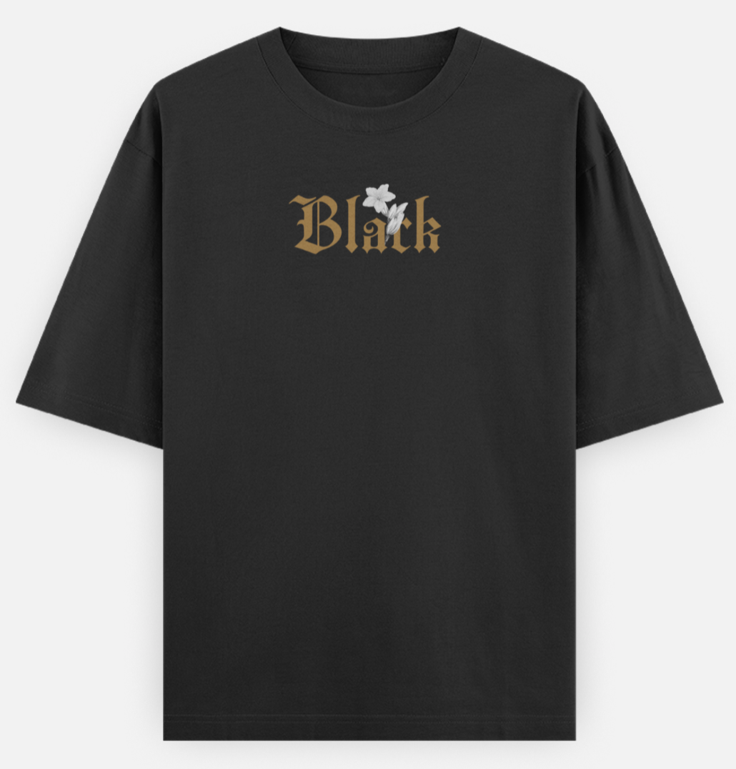 Black | Frontline Flex | Standard Oversized Tee | YR-SND-FFD97