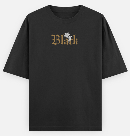 Black | Frontline Flex | Standard Oversized Tee | YR-SND-FFD97