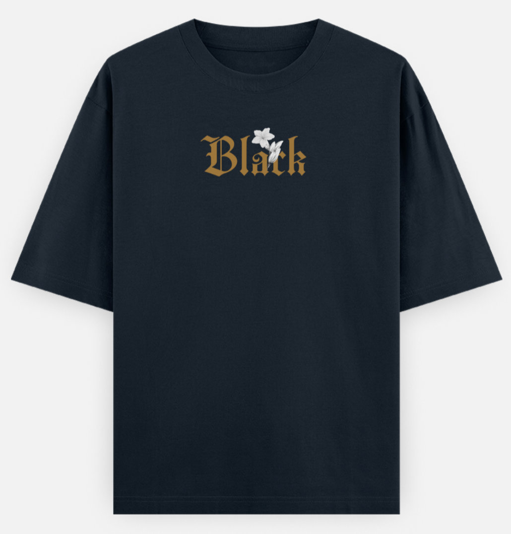Black | Frontline Flex | Standard Oversized Tee | YR-SND-FFD97