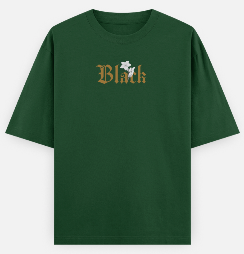 Black | Frontline Flex | Standard Oversized Tee | YR-SND-FFD97