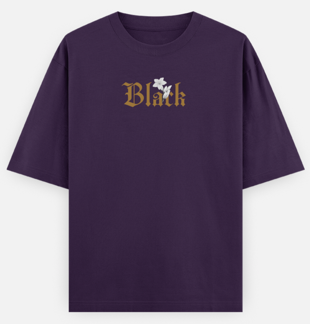 Black | Frontline Flex | Standard Oversized Tee | YR-SND-FFD97