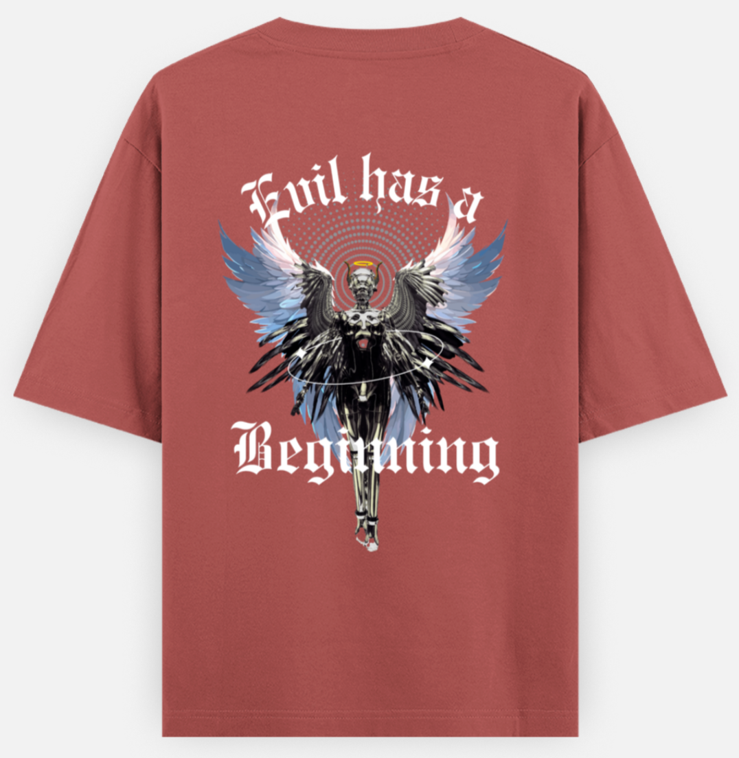 Evil Beginning | Standard Oversized Tee | YR-SND-D11