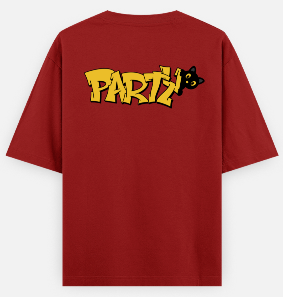 Party Cat | Standard Oversized Tee | YR-SND-D26