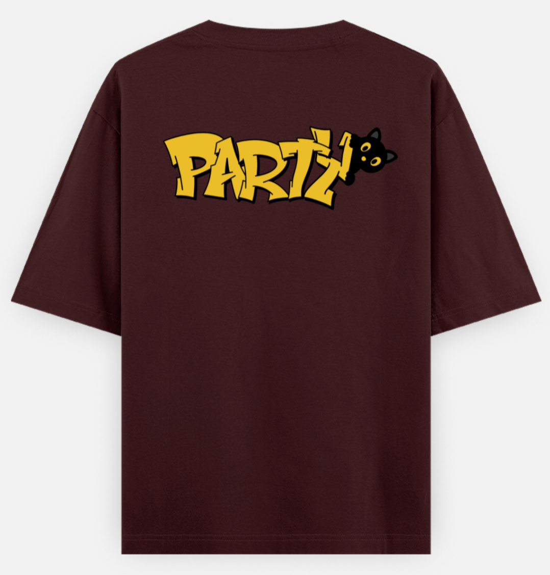 Party Cat | Standard Oversized Tee | YR-SND-D26