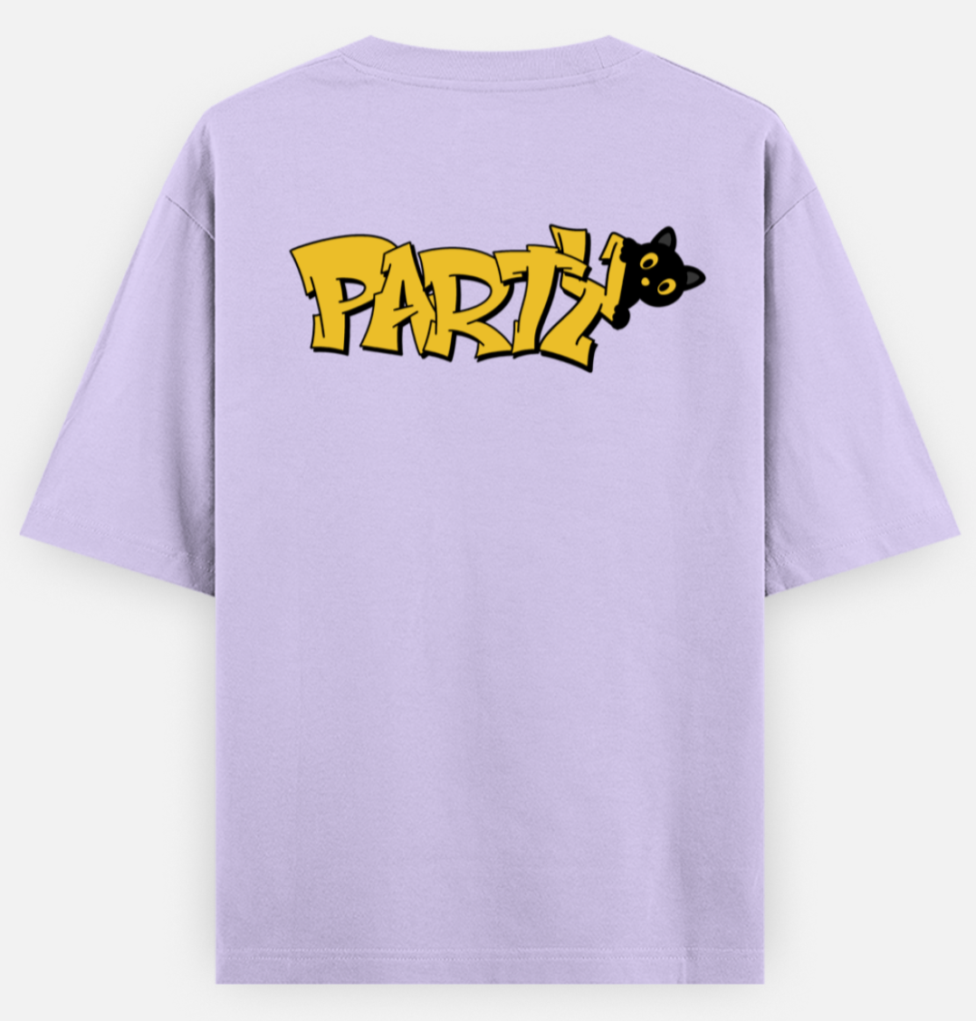 Party Cat | Standard Oversized Tee | YR-SND-D26