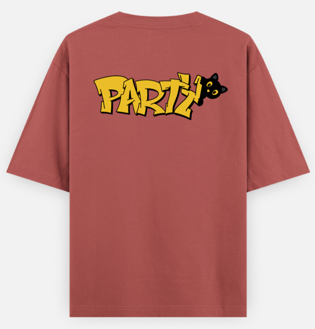 Party Cat | Standard Oversized Tee | YR-SND-D26