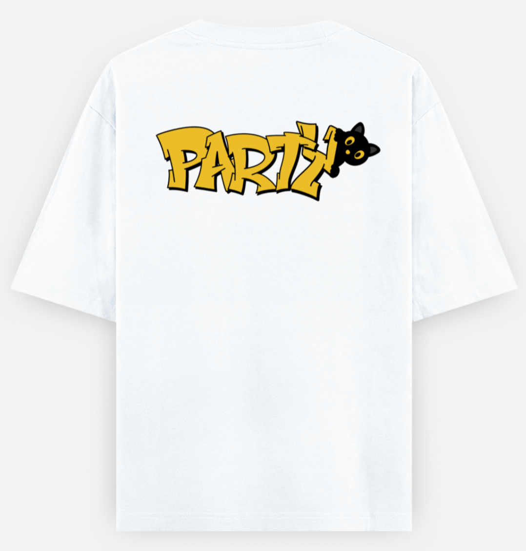 Party Cat | Standard Oversized Tee | YR-SND-D26