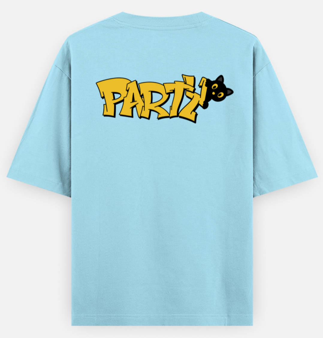 Party Cat | Standard Oversized Tee | YR-SND-D26