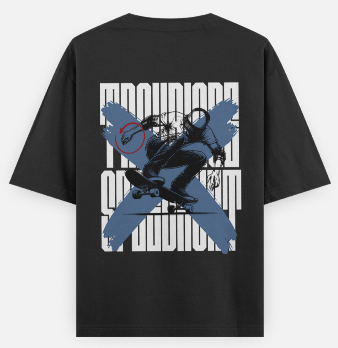 SkateB | Standard Oversized Tee | YR-SND-D41