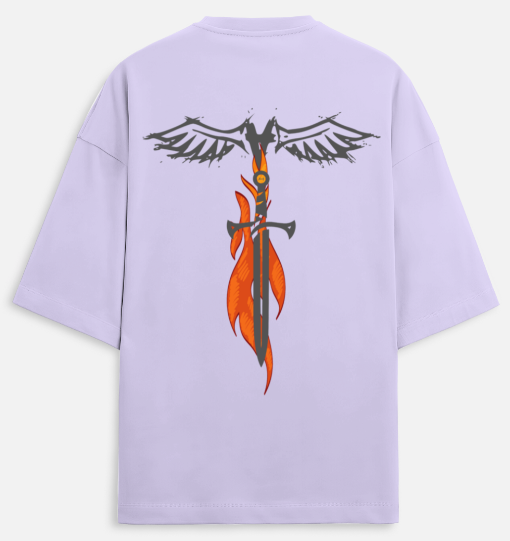 Flying Sword | Terry Oversized Tee |YR-TRY-D04