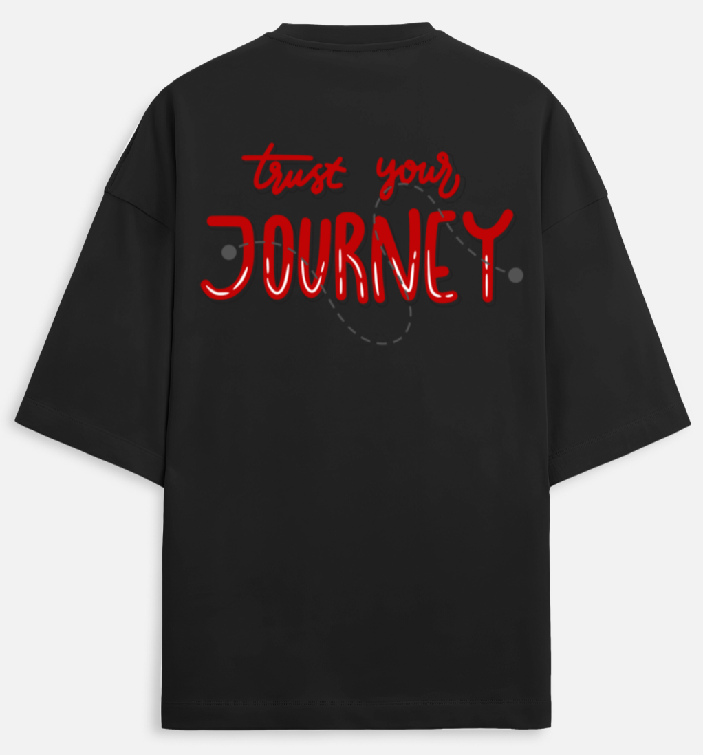 Trust UR Journey | Terry Oversized Tee |YR-TRY-D07