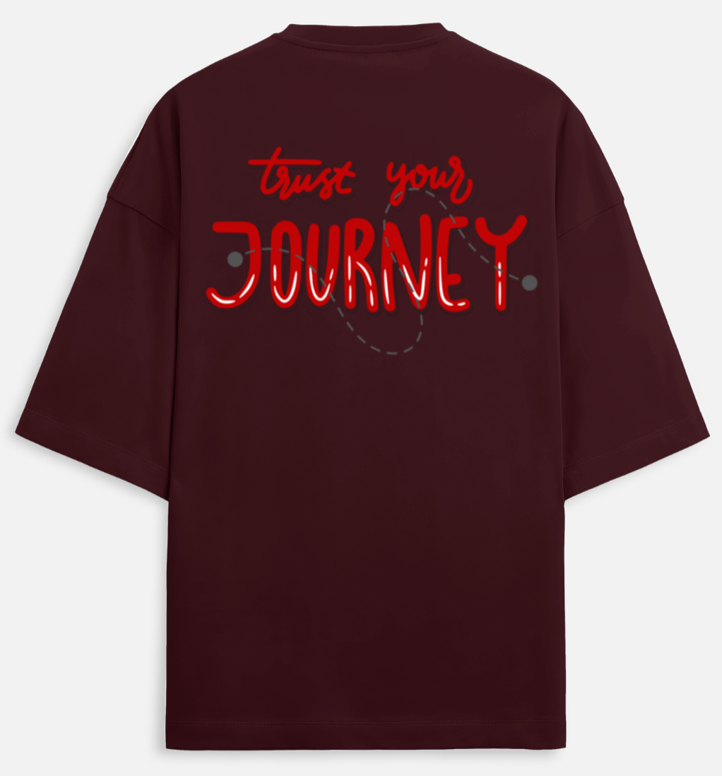 Trust UR Journey | Terry Oversized Tee |YR-TRY-D07