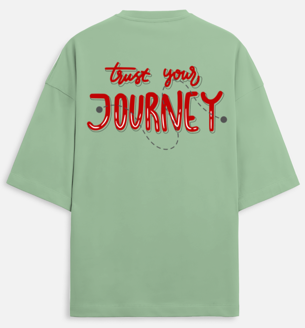 Trust UR Journey | Terry Oversized Tee |YR-TRY-D07