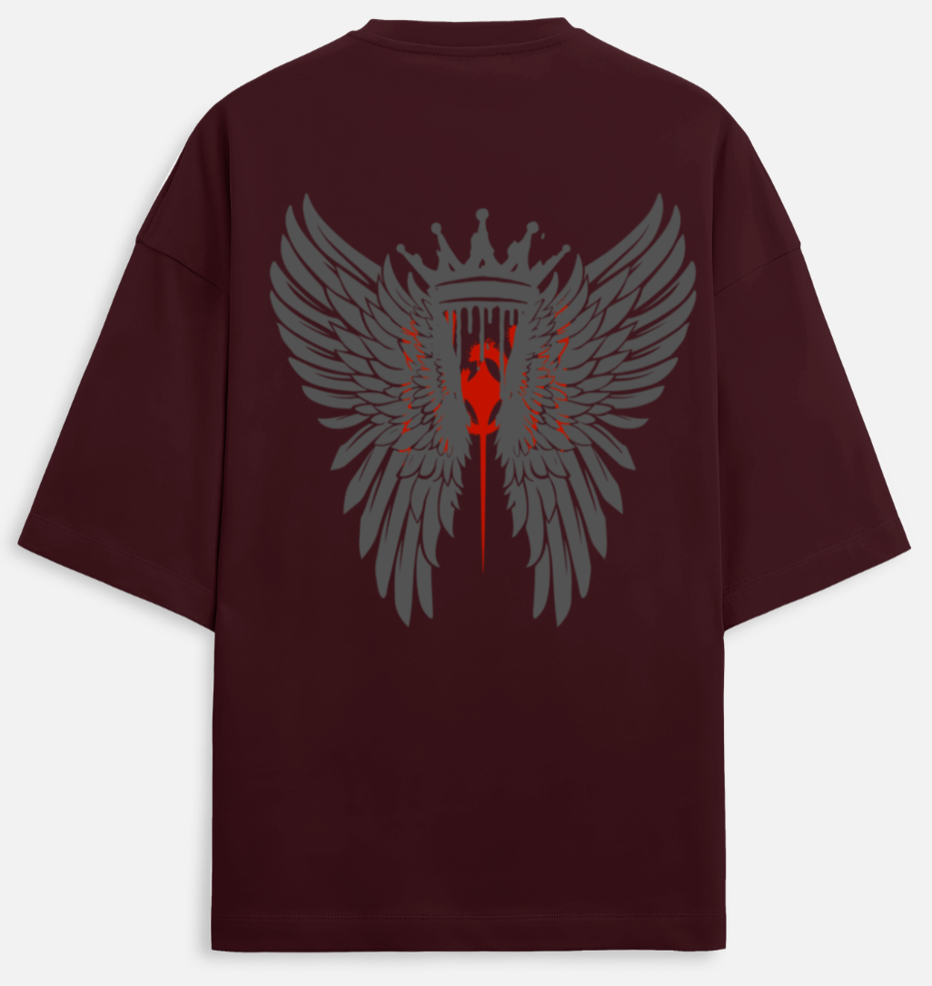 Wings Now | Terry Oversized Tee |YR-TRY-D09