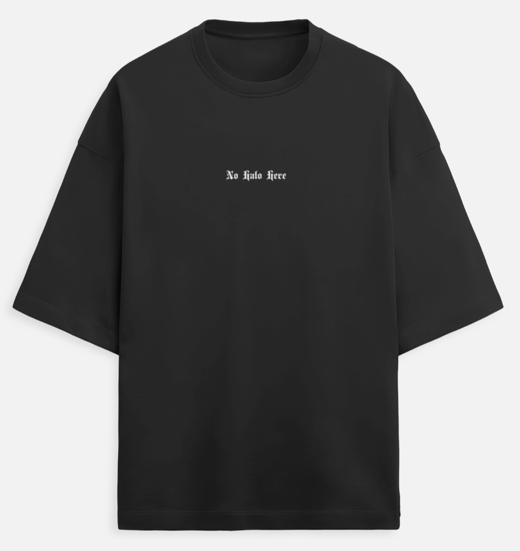 No Halo | Terry Oversized Tee |YR-TRY-D15