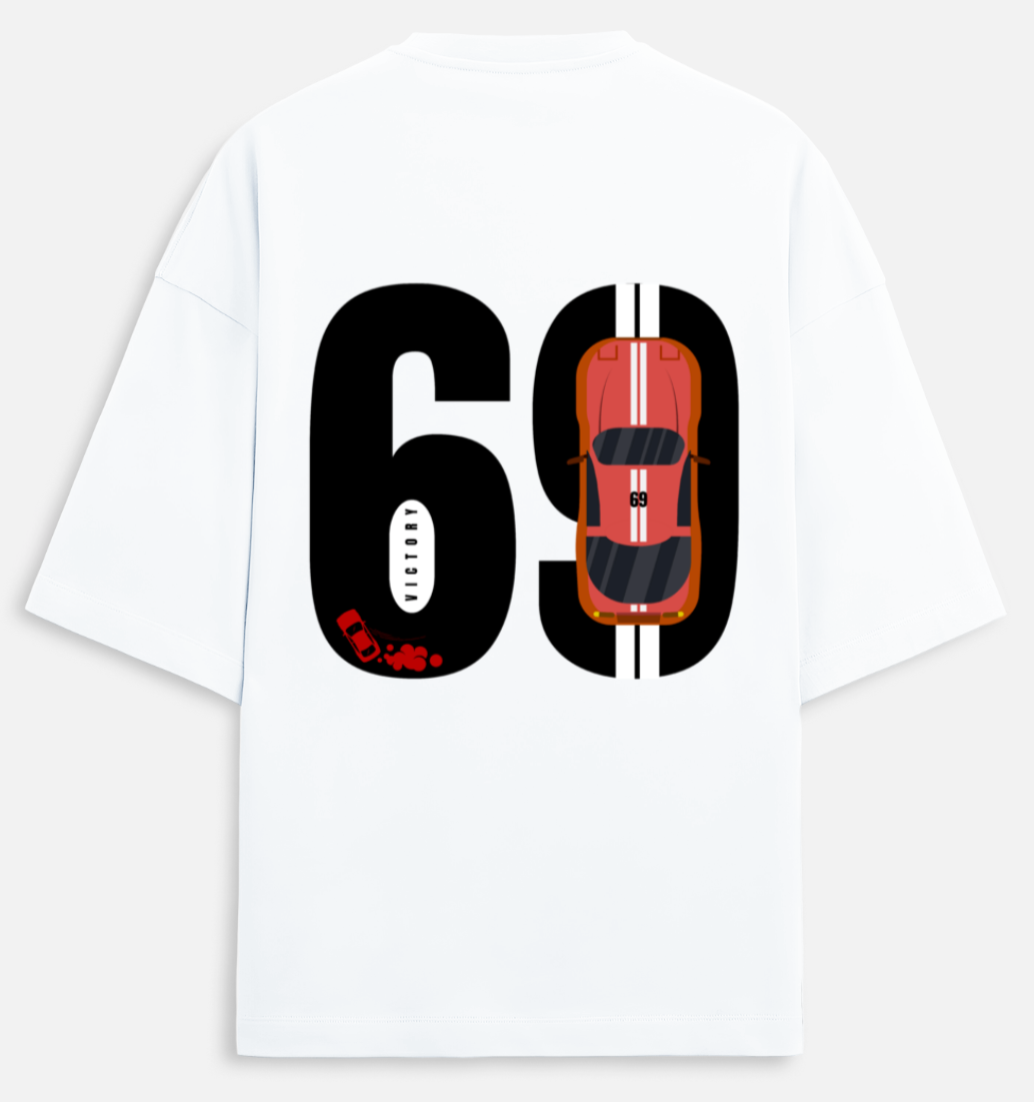 69 Car | Terry Oversized Tee |YR-TRY-D19