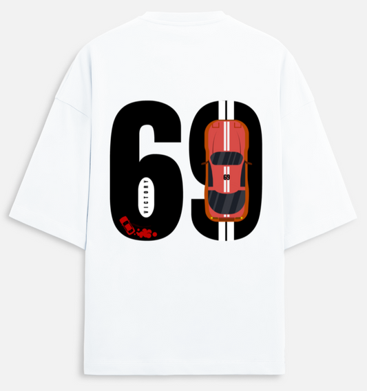 69 Car | Terry Oversized Tee |YR-TRY-D19